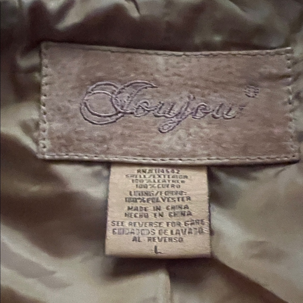Brown Suede Women's Jacket - Picture 7 of 17